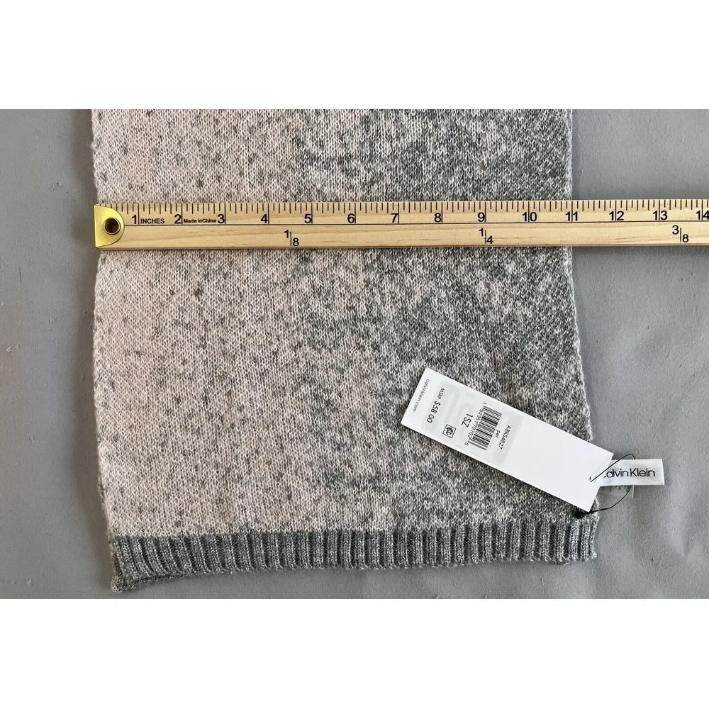 Calvin Klein Pink And Silver Sparkle‎ Scarf Nice Condition Labeled 70